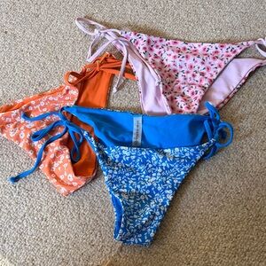 3pc Zaful Bikini Bottoms